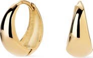 Ana Luisa Solid Yellow Gold - Tapered Mini Huggie Hoops