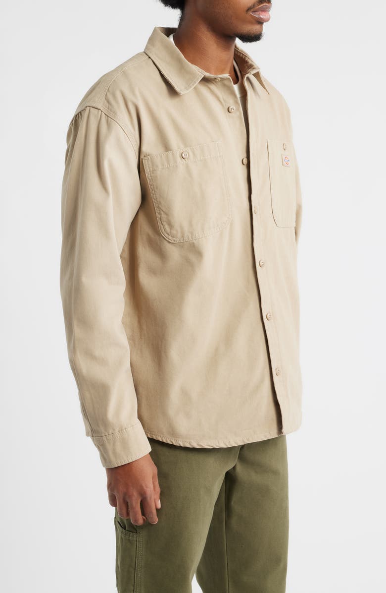 Dickies Johnsonville Cotton Canvas Button-Up Shirt, Alternate, color, Desert Sand