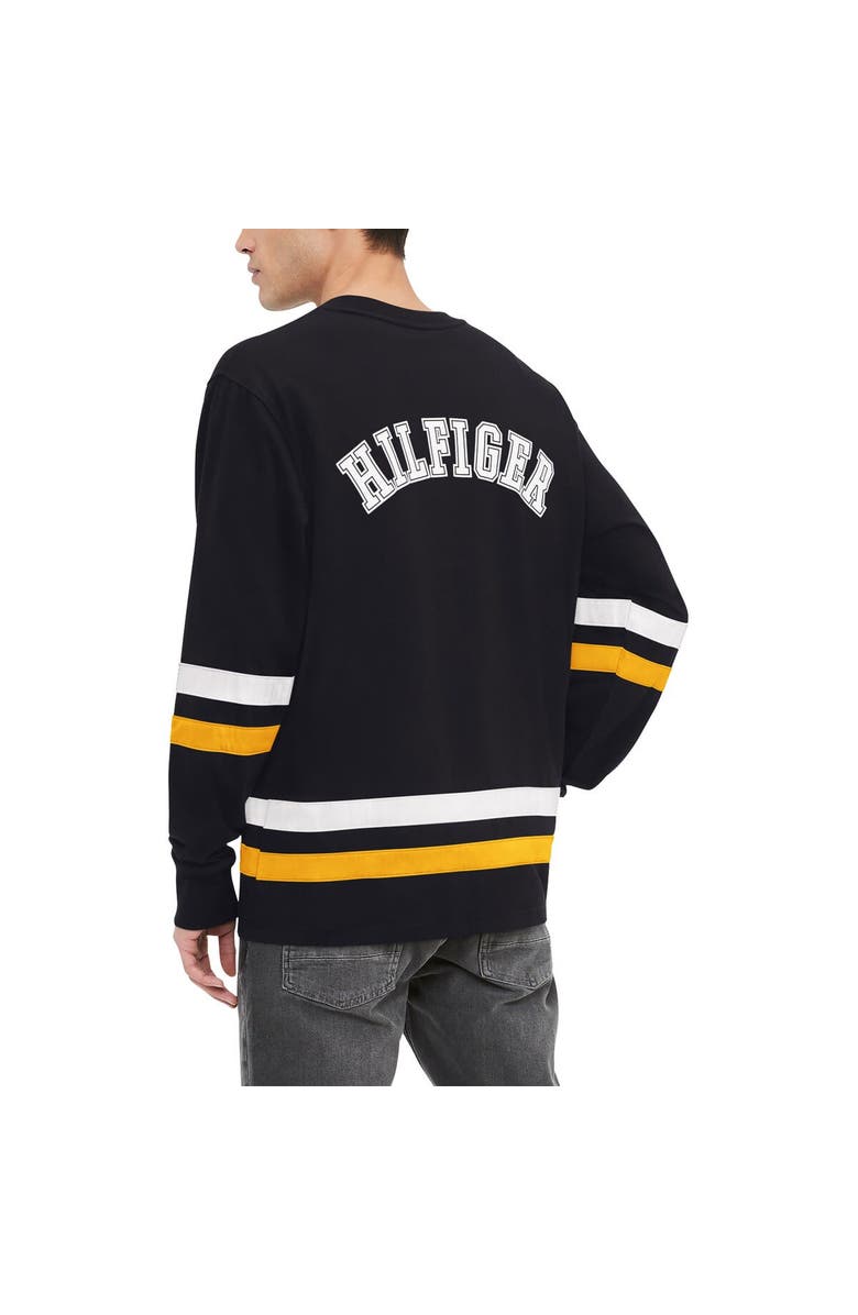 Tommy Hilfiger Men's Tommy Hilfiger Black Pittsburgh Penguins Nolan Long Sleeve T-Shirt, Alternate, color, Black
