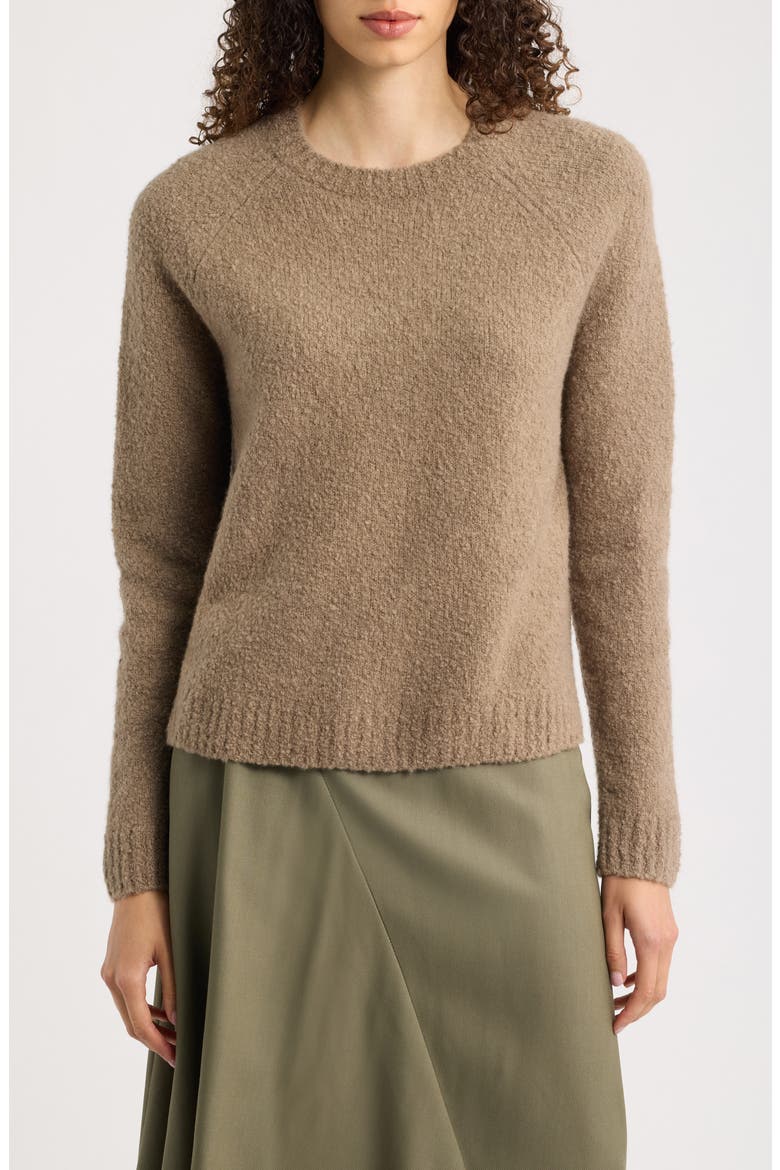 Febisana Wool and Cashmere Long Sleeve Sweater, Main, color, WALNUT