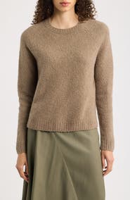 BOSS Febisana Wool and Cashmere Long Sleeve Sweater
