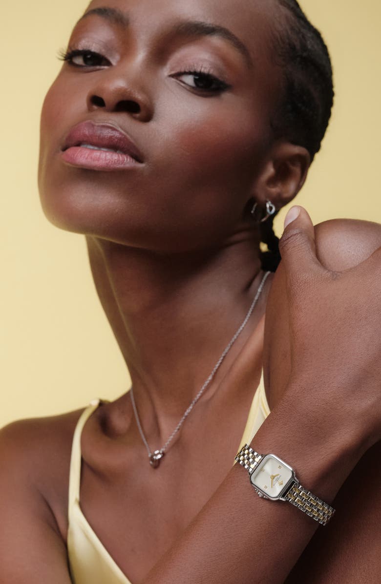 Olivia Burton Mini Grosvenor Bracelet Watch, 20mm, Alternate, color, Silver & Gold