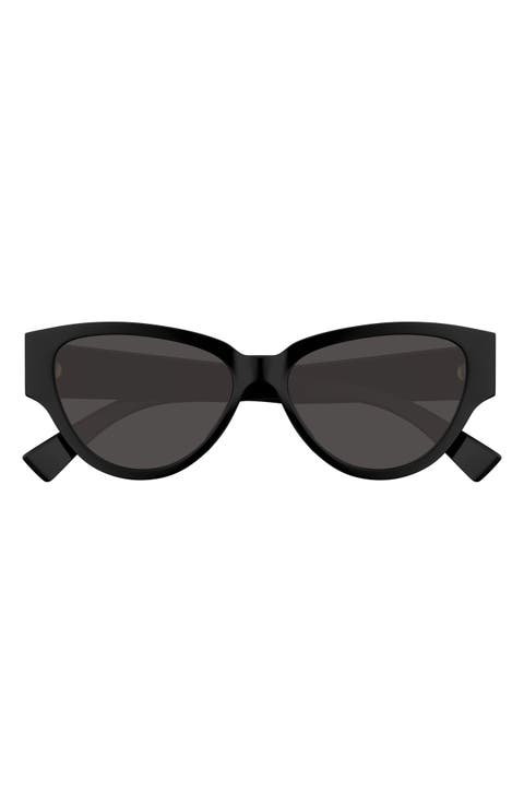56mm Polarized Cat Eye Sunglasses