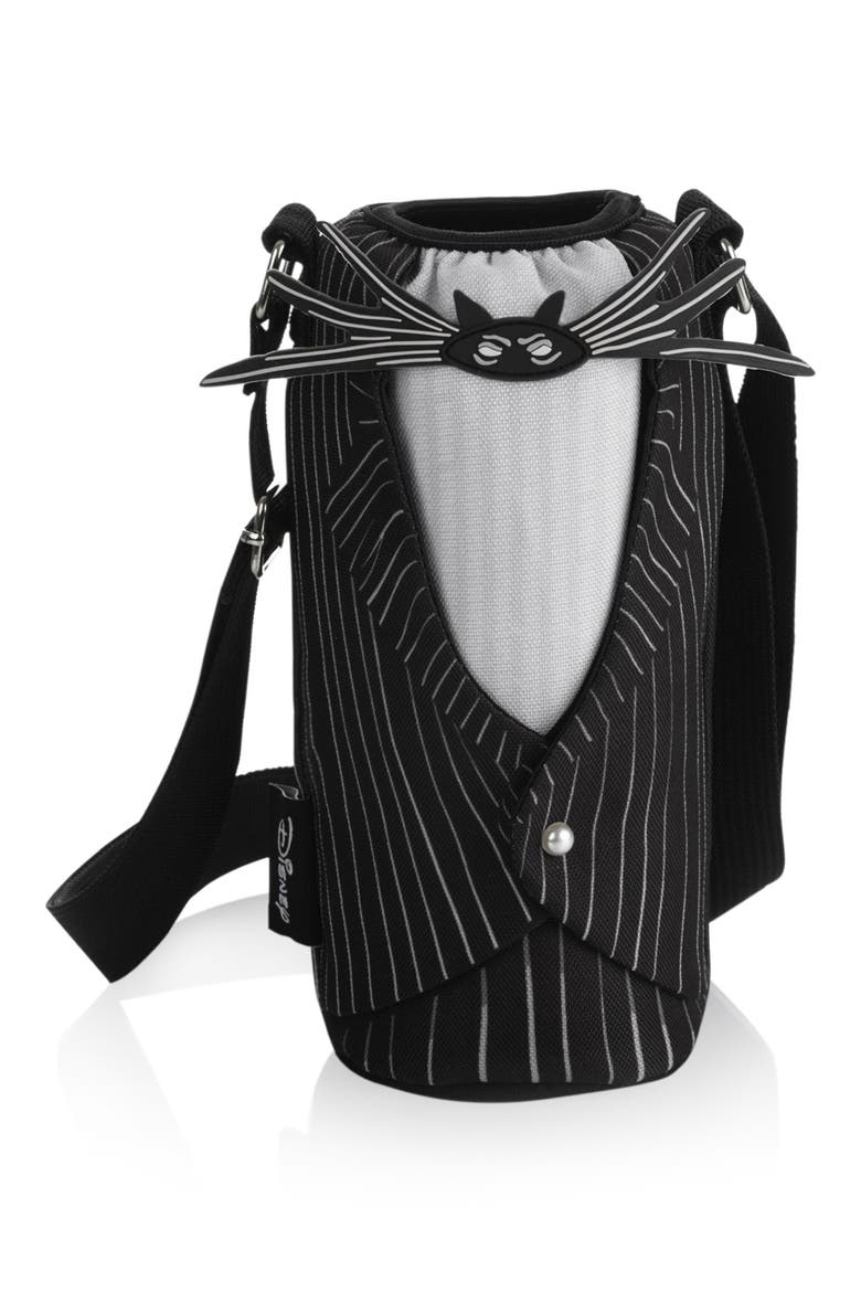 x Disney® Nightmare Before Christmas Jack Skellington Stainless Steel Water Bottle & Cooler Sling, Alternate, color, BLACK