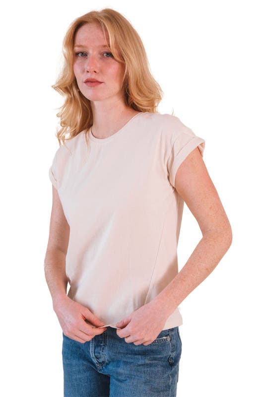 Jane Cuffed Hemp Tee - image 3