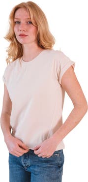 POPLINEN Jane Cuffed Hemp Tee