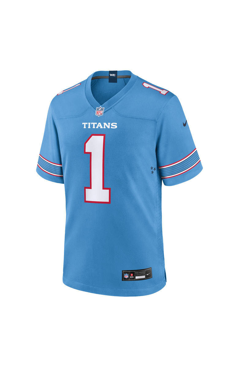 Nike Men's Nike Cameron Ward Light Blue Tennessee Titans Game Jersey, Alternate, color, Light Blue