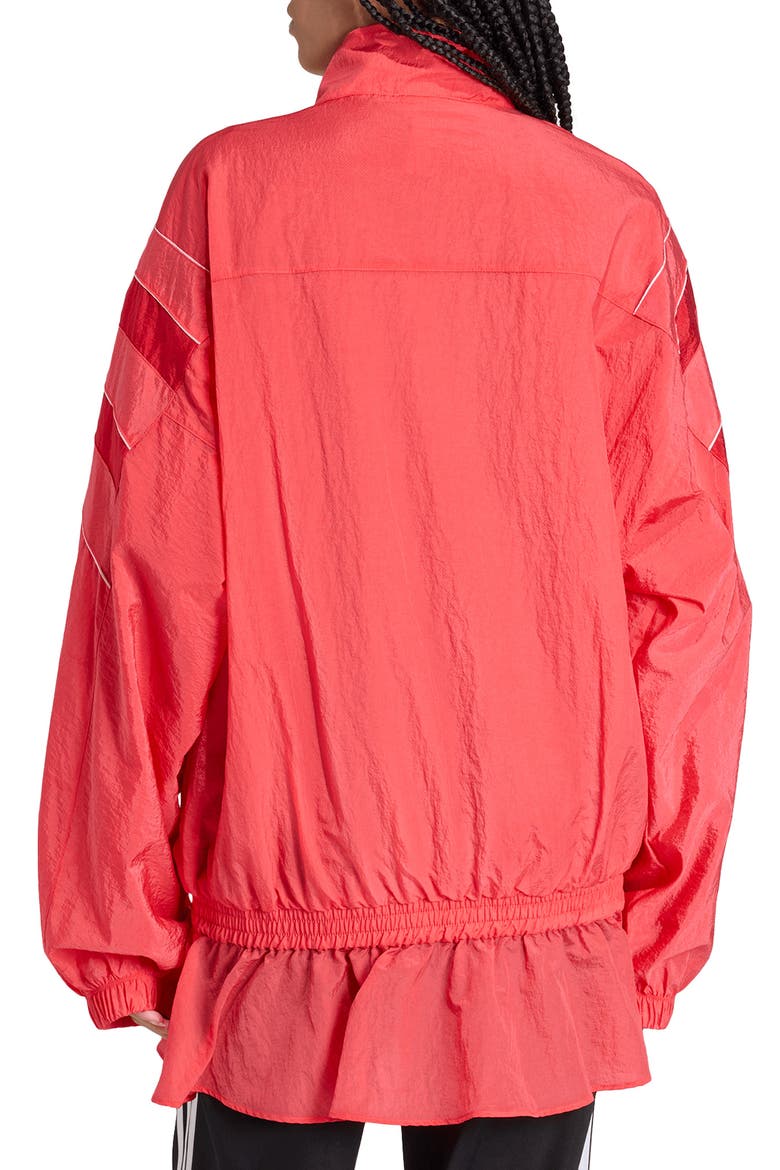Santiago Peplum Track Jacket, Alternate, color, SEMI LUCID RED