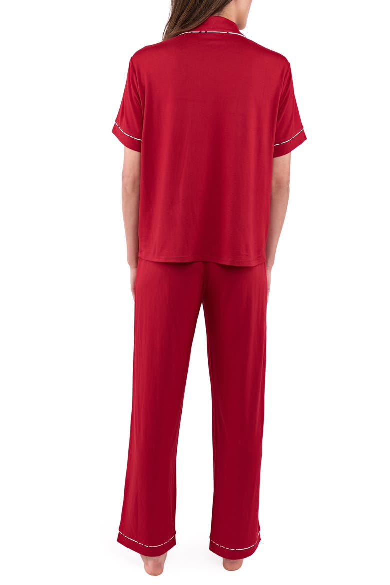 Brenna 3-Piece Pajama Set, Alternate, color, LIPSTICK