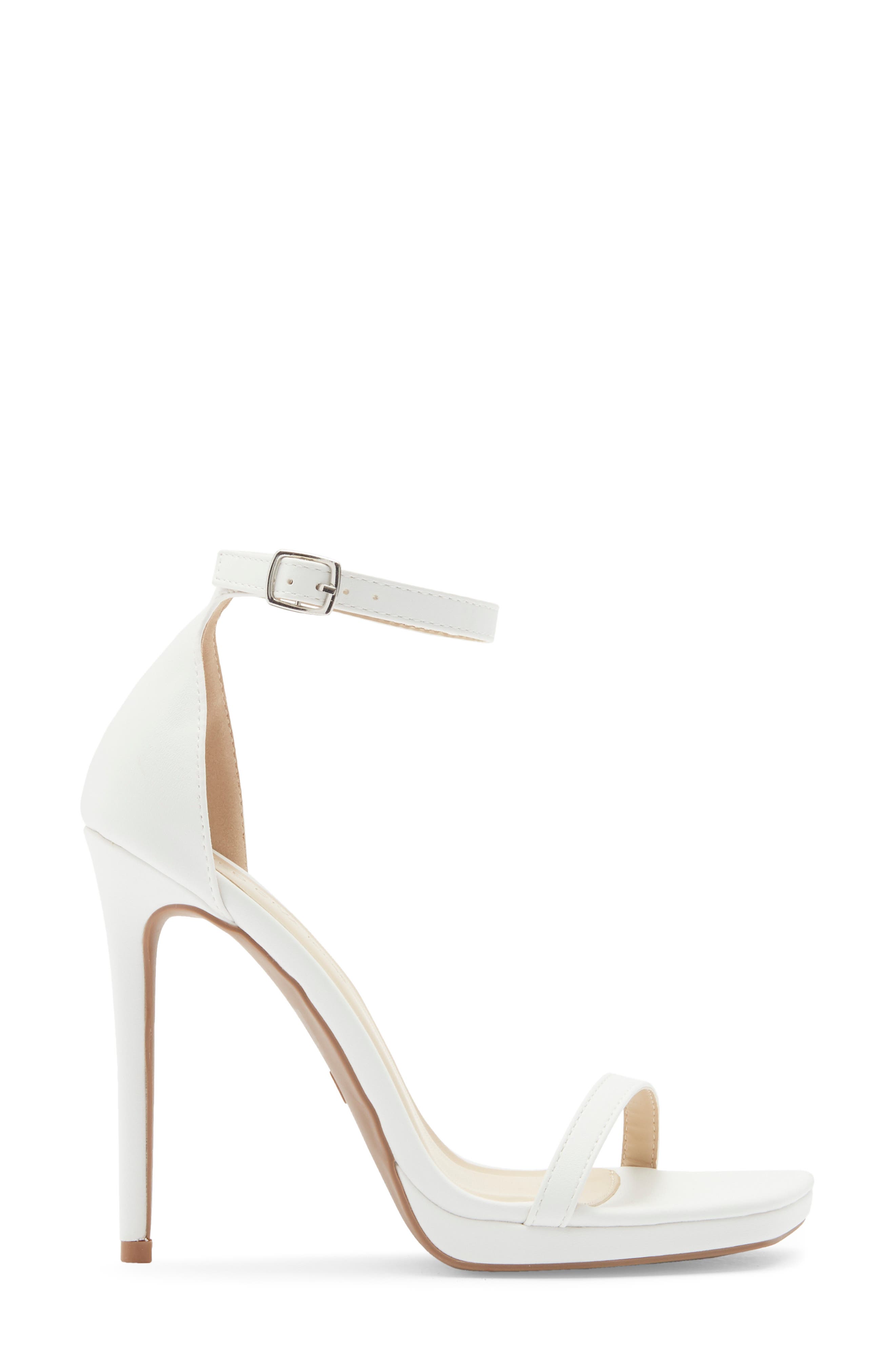 Lunna Ankle Strap Sandal, Alternate, color, WHITE