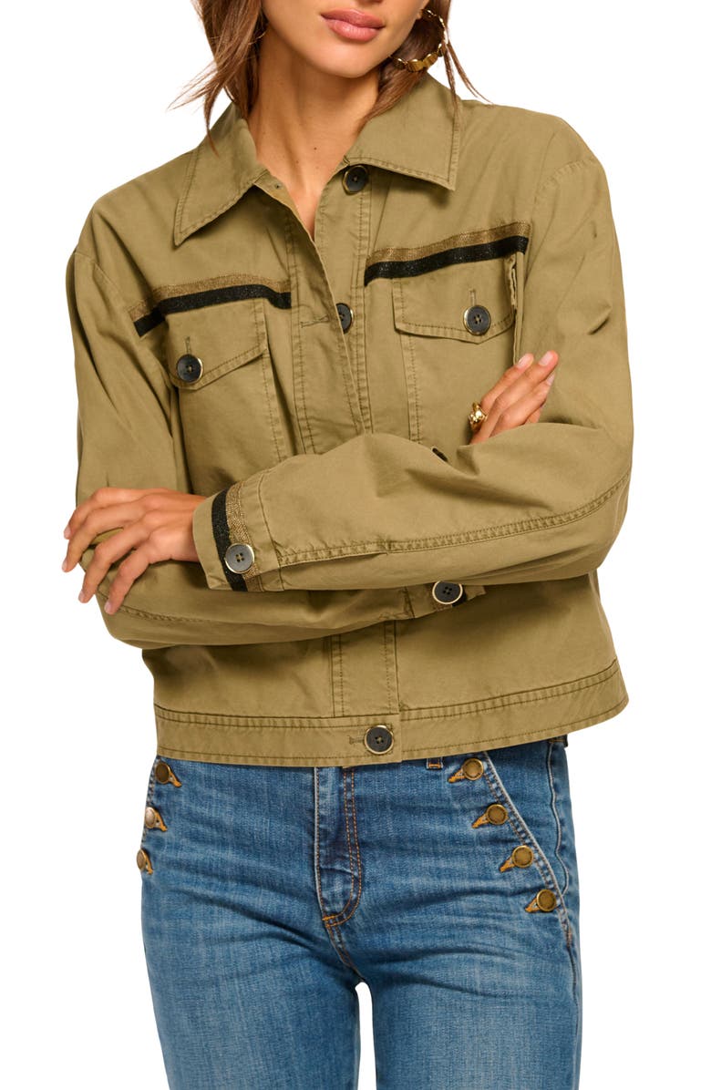 Ramy Brook Nikola Utility Jacket, Alternate, color, Safari Green