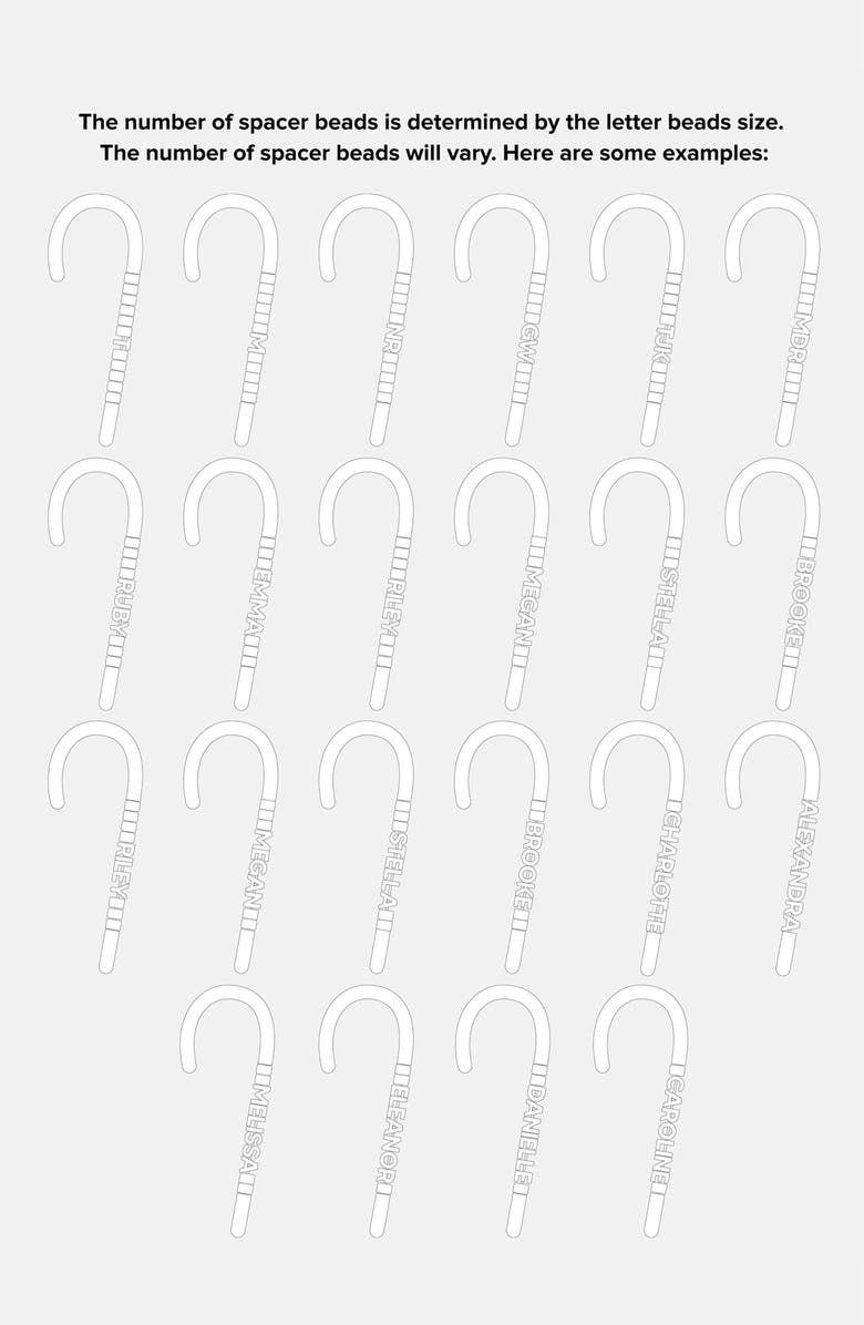 BaubleBar Mint to Be Custom Personalized Ornament Set, Alternate, color, Red