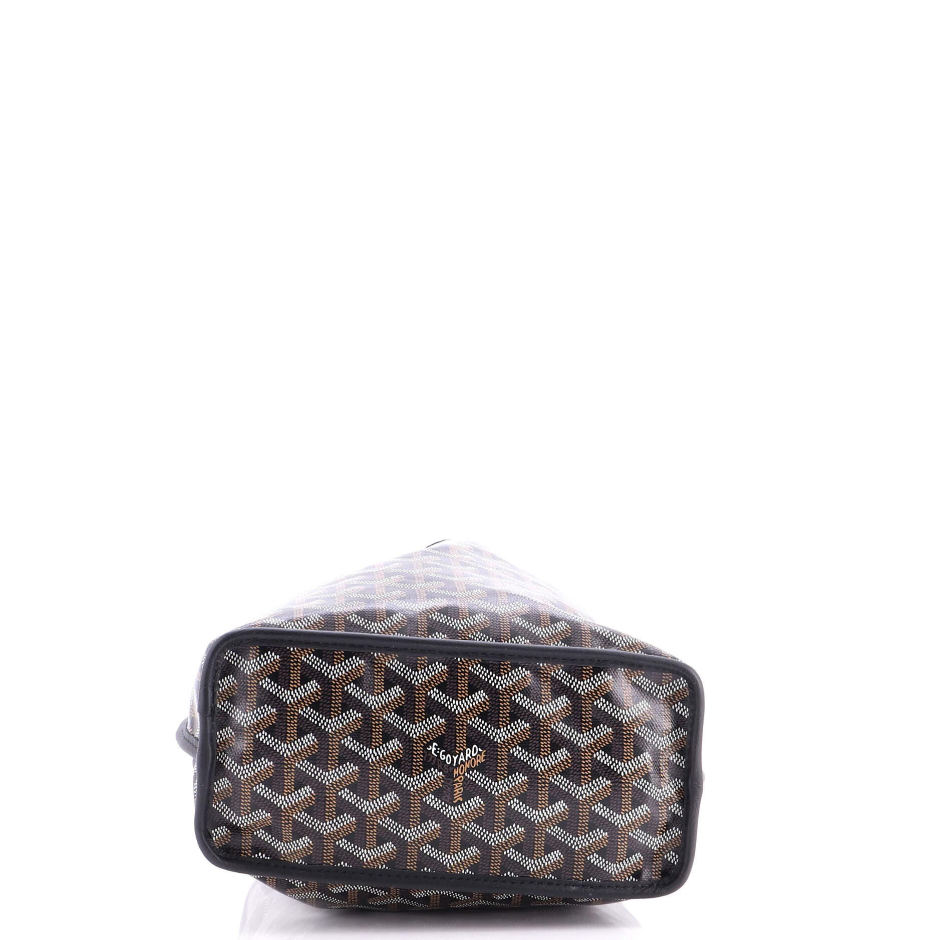 Pre-Owned Goyard Anjou Reversible Tote Coated Canvas Mini, Alternate, color, Black