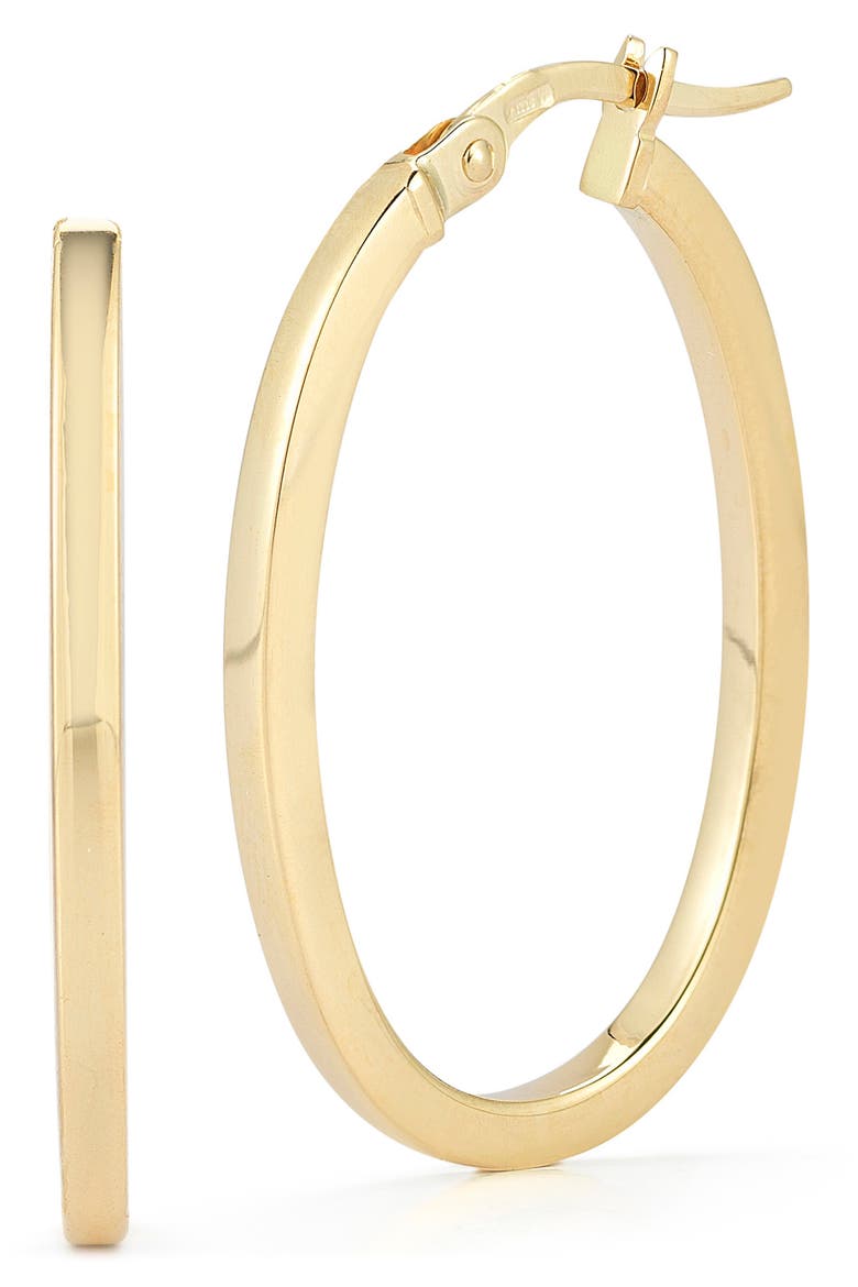 Small Hoop Earrings, Main, color, YELLOW