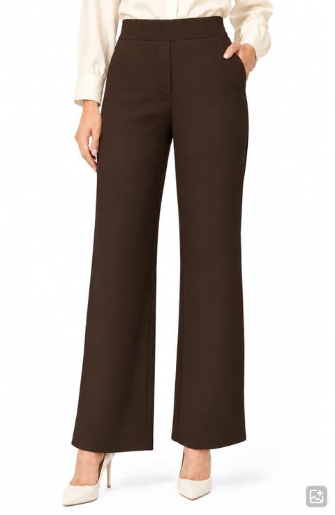 Kim Wide Leg Pull-On Pants