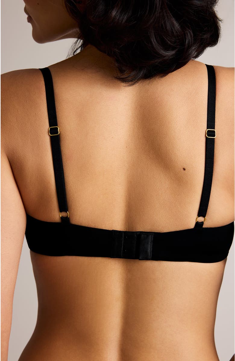 Pepper Cameo Balconette Lift Up Bra, Alternate, color, Black