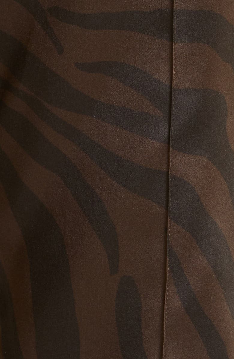 TOM FORD Zebra Print Stretch Silk Pajama Bottoms, Alternate, color,