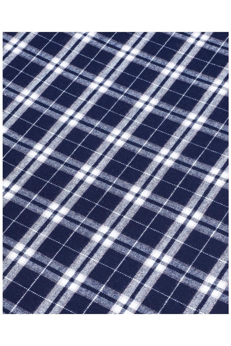Oxford Tartan Cotton Flannel Pillowcases, Alternate, color, NAVY
