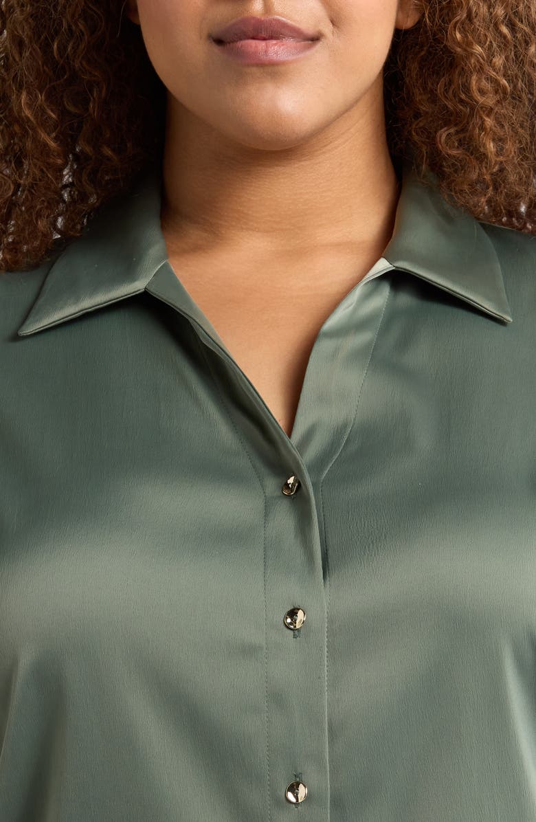 Anne Klein Button-Up Top, Alternate, color, 