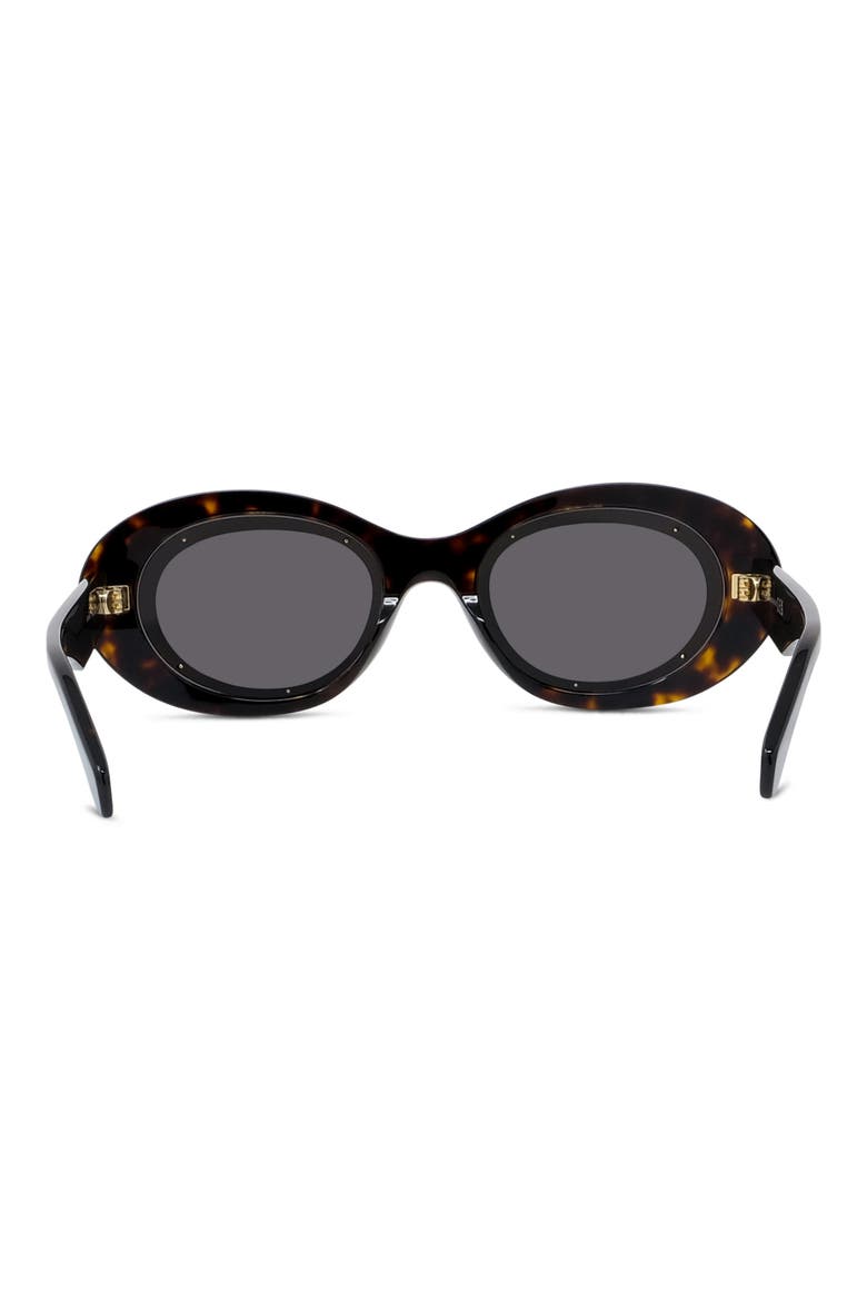 Anagram 54mm Oval Sunglasses, Alternate, color, DARK HAVANA / SMOKE