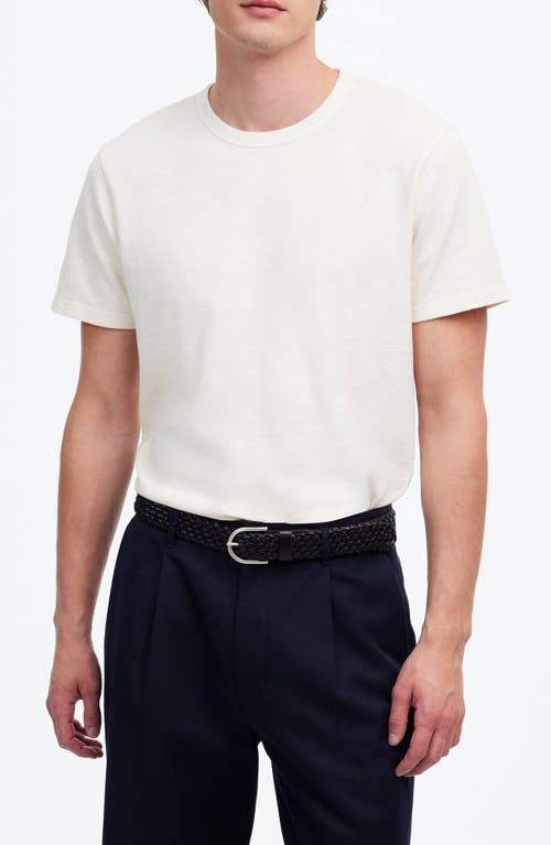 Madewell Garment-dyed Allday Crewneck Pocket Tee In White