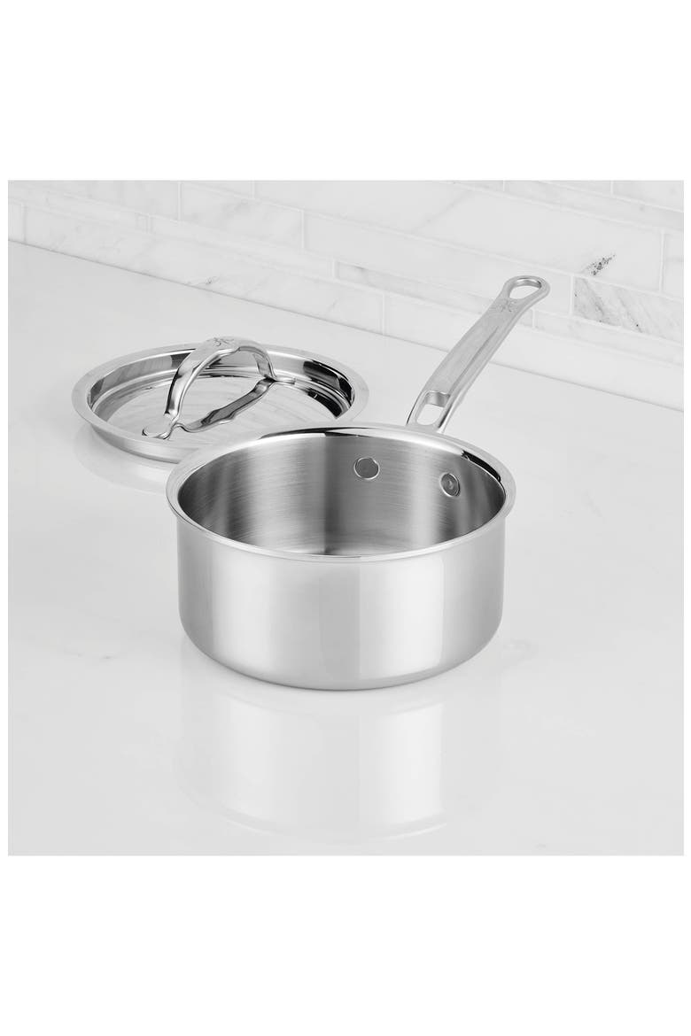 ProBond® Luxe Professional Clad Stainless Steel 1.5-Quart Saucepan with Lid, Alternate, color, NO COLOR