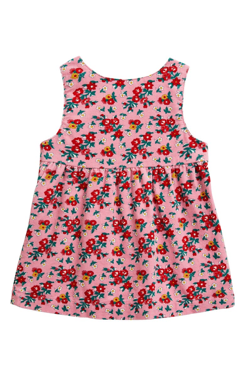 Mini Boden Father Christmas Appliqué Corduroy Dress, Alternate, color, 