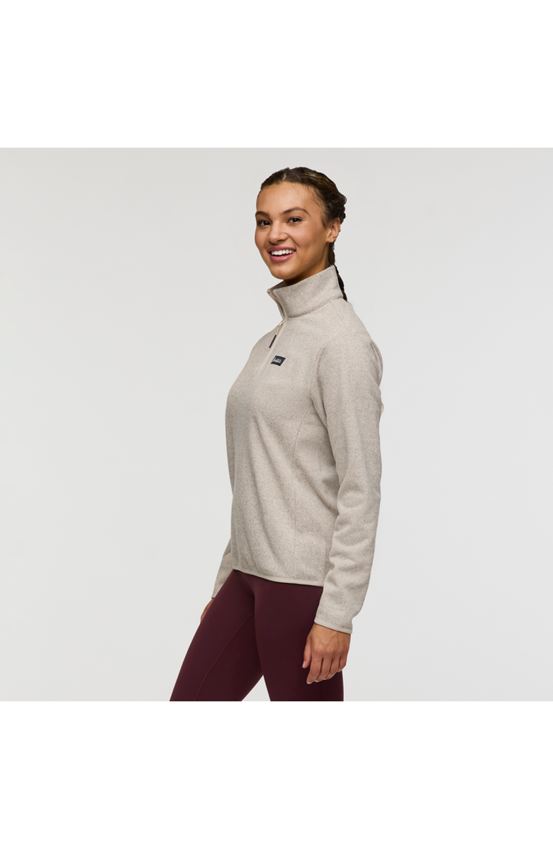 Cotopaxi Envo Fleece Quarter-Zip Pullover - Women's, Alternate, color, Heather Cream