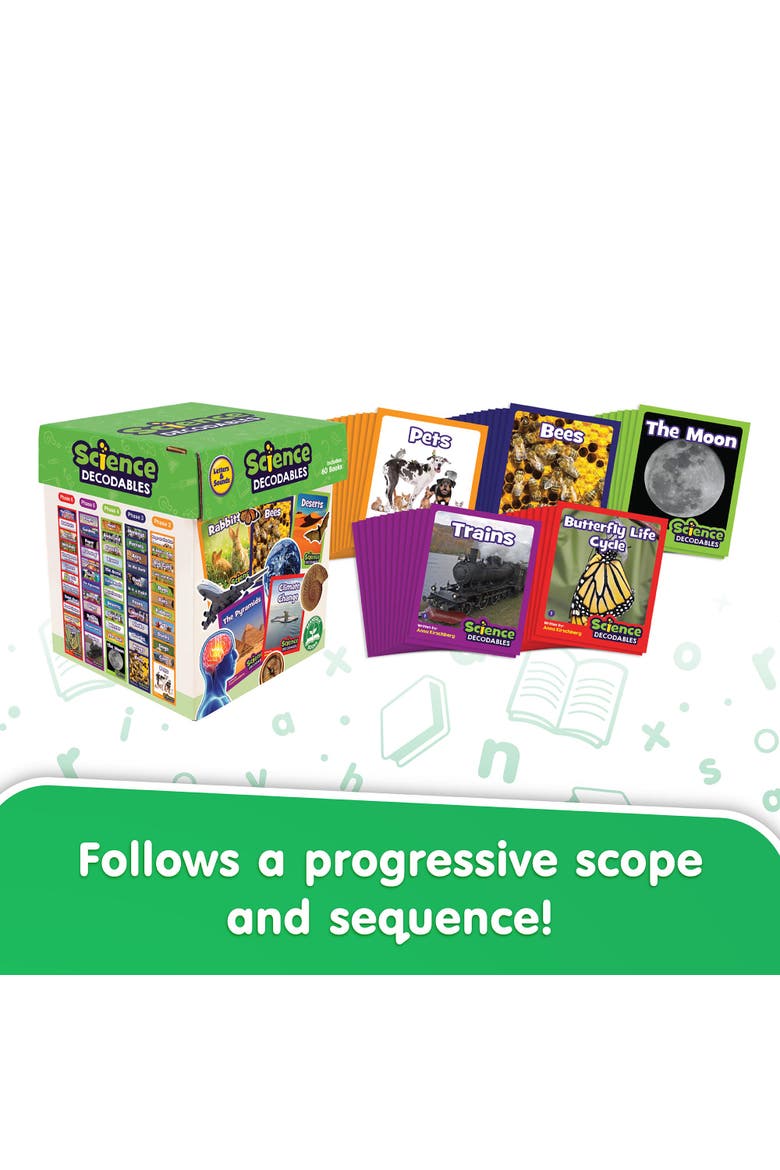 Science Decodables Nonfiction Boxed Educational Learning Set, Alternate, color, Multicolored