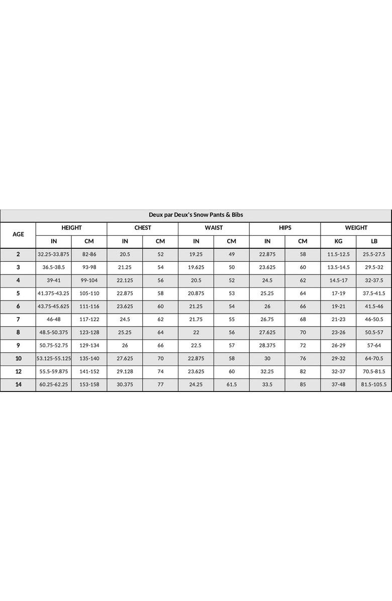 Deux par Deux Kids Unisex Solid Play Snow Pants, Alternate, color, Black