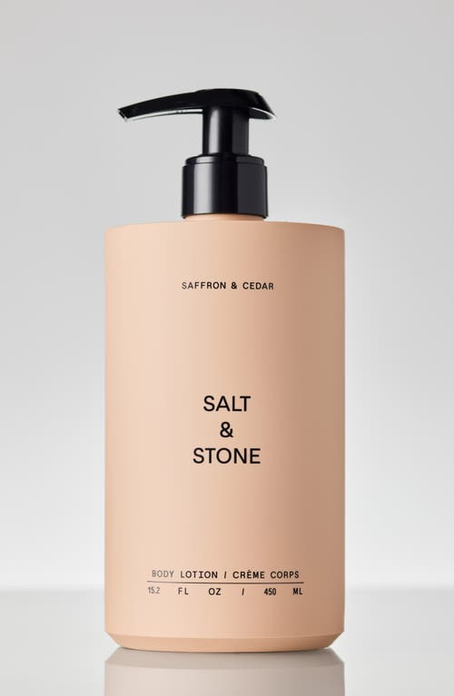 Salt & Stone Body Lotion In Saffron & Cedar