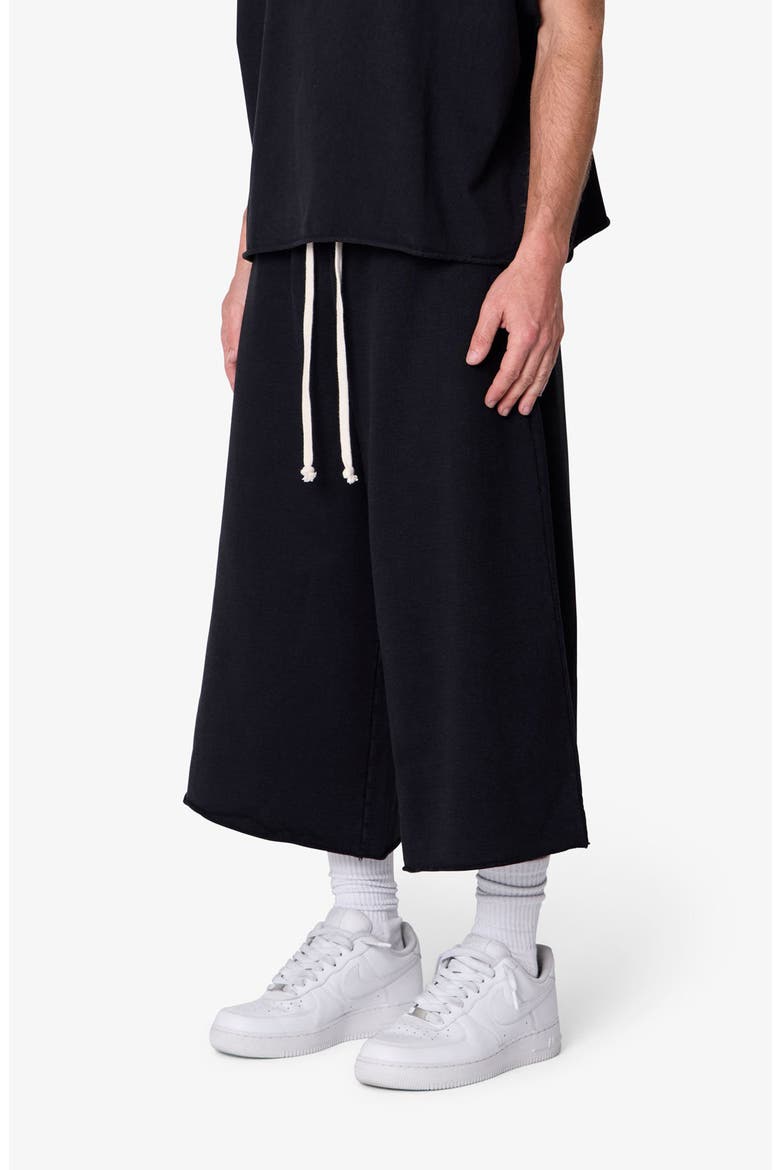 Extra Long Sweat Shorts, Alternate, color, VINTAGE BLACK