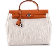 Pre-Owned Hermes Herbag Toile and Leather PM