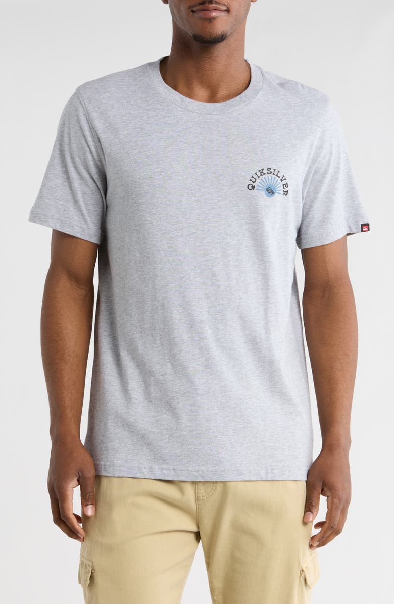 Quiksilver Quick Flow Graphic T-Shirt, Main, color, Heather Grey