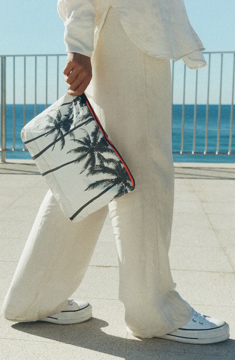 Aloha Collection Mid Kalapana Water Resistant Zip Pouch, Alternate, color, Kalapana