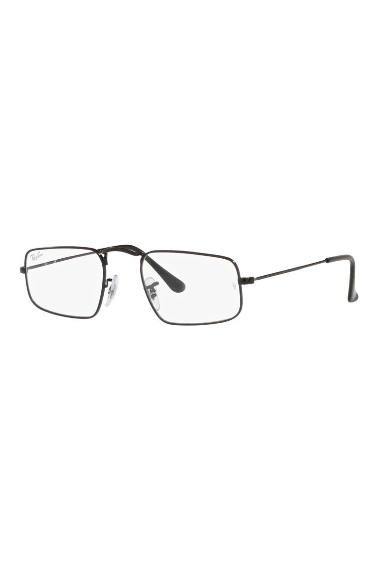 RX3957V 46mm Small Rectangle Optical Glasses, Alternate, color, BLACK