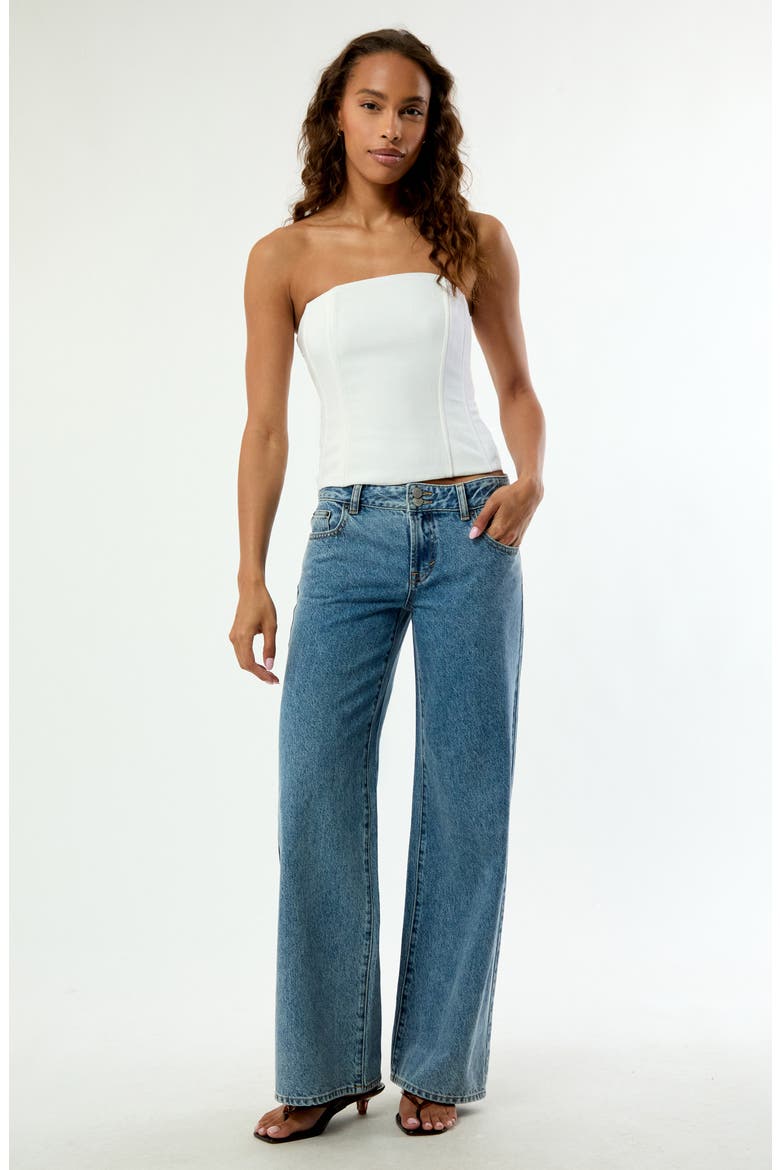 Casey Low Rise Baggy Jeans, Alternate, color, MEDIUM INDIGO