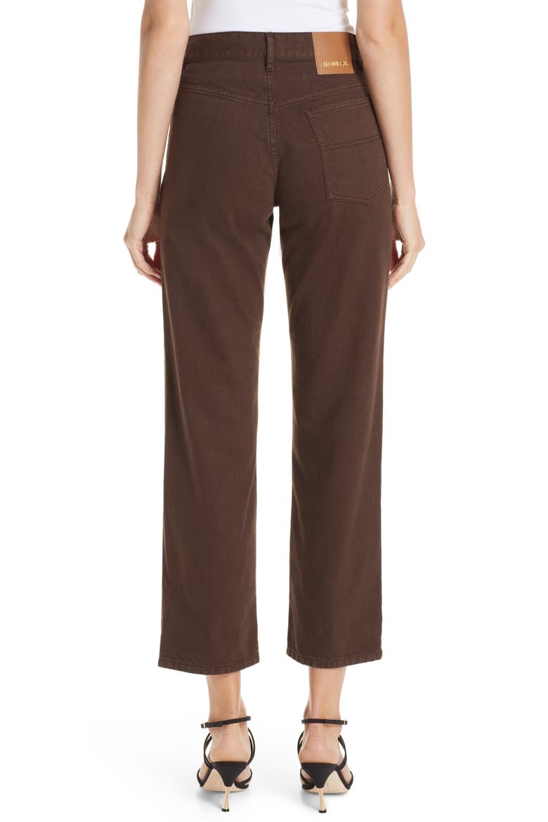 Le Jean Crop Jeans, Alternate, color, BROWN