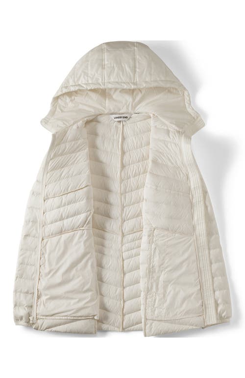 Lands' End Ultralight Packable Down Jacket In White