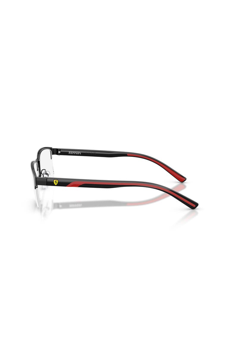 Scuderia Ferrari 58mm Rectangle optical glasses, Alternate, color, Black