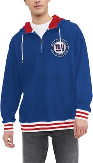 Tommy Hilfiger Men's Tommy Hilfiger Royal New York Giants Aaron Quarter-Zip Hoodie