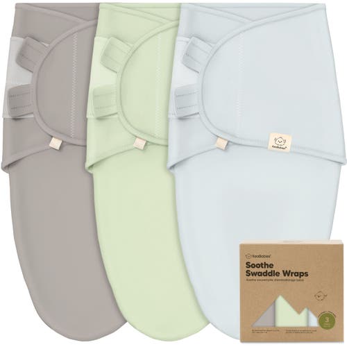 Keababies 3-pack Soothe Swaddle Wraps In Ripple