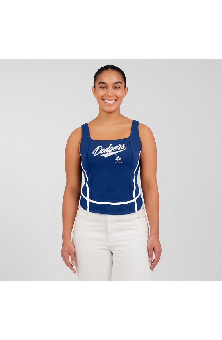 WEAR by Erin Andrews Women's WEAR by Erin Andrews  Royal Los Angeles Dodgers Square Neck Tank Top, Alternate, color, 