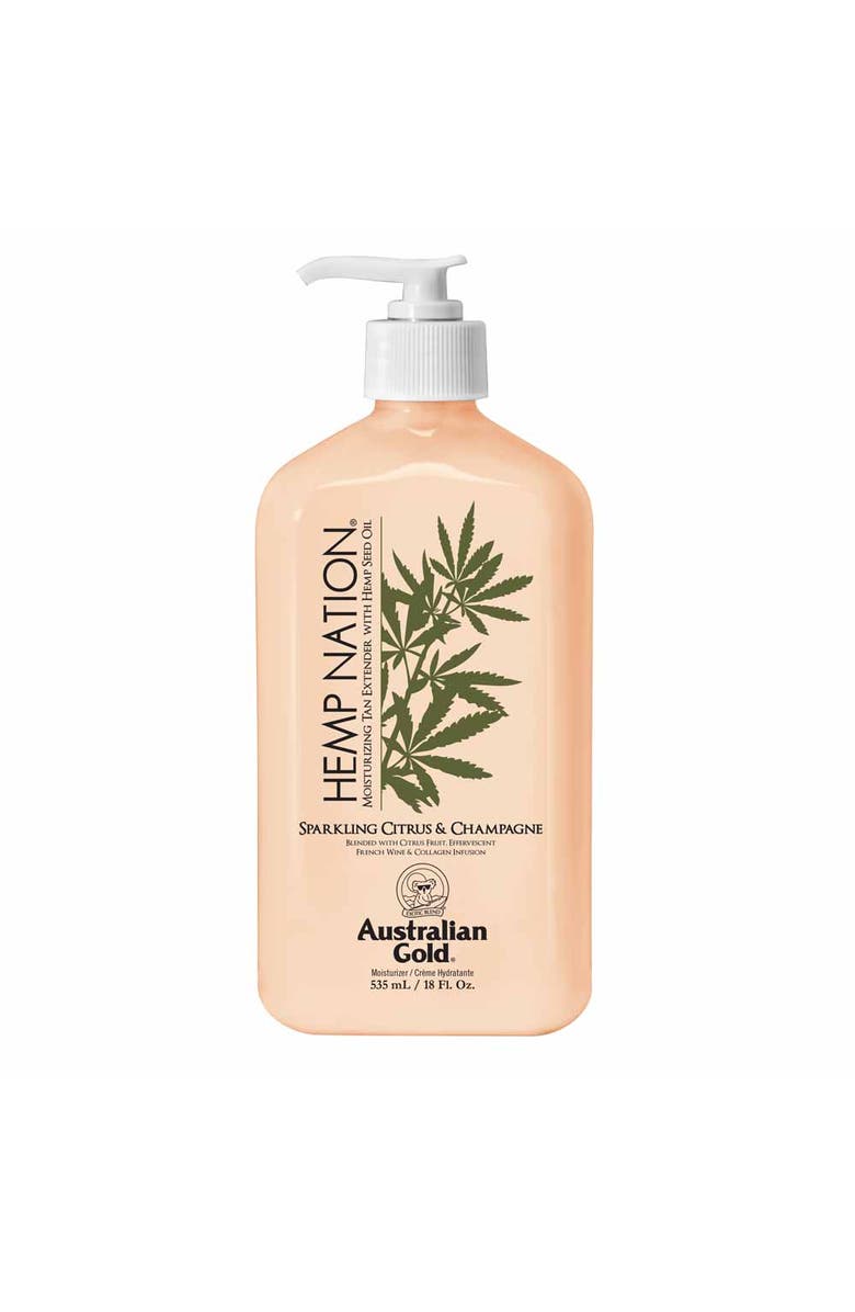 Australian Gold Hemp Nation Sparkling Citrus and Champagne Body Lotion 18oz, Main, color, NO COLOR