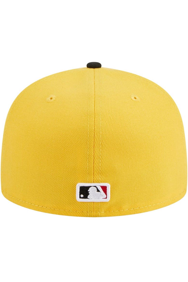 Men's New Era Yellow/Black Detroit Tigers Grilled 59FIFTY Fitted Hat, Alternate, color, Yellow