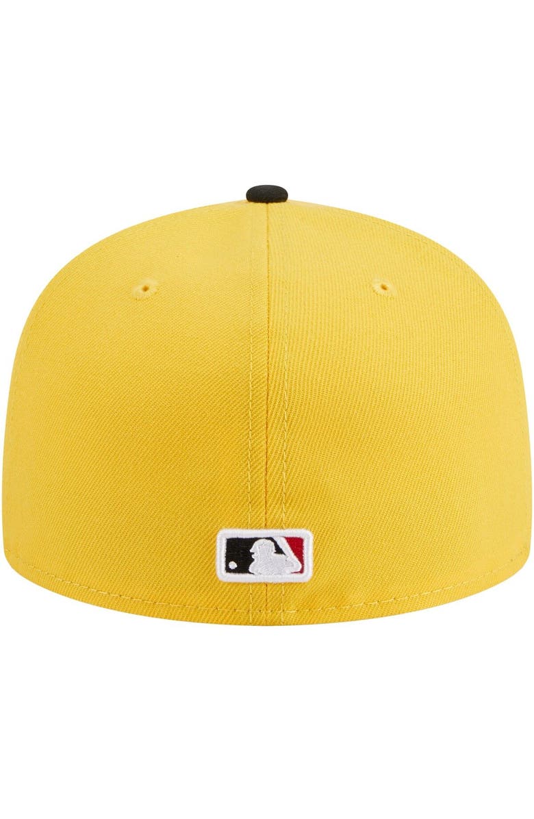 New Era Men's New Era Yellow/Black Detroit Tigers Grilled 59FIFTY Fitted Hat, Alternate, color, Yellow