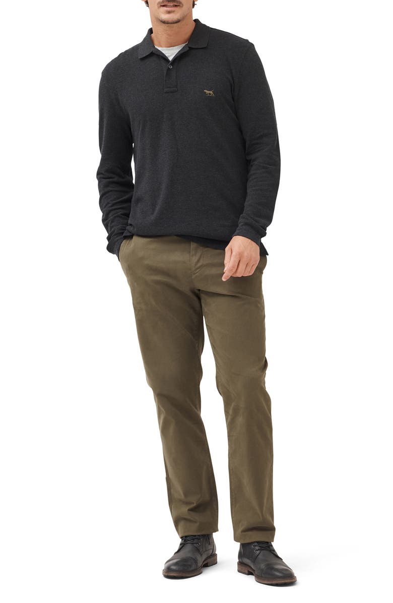 Rodd & Gunn Gunn Piqué Polo, Alternate, color, Charcoal