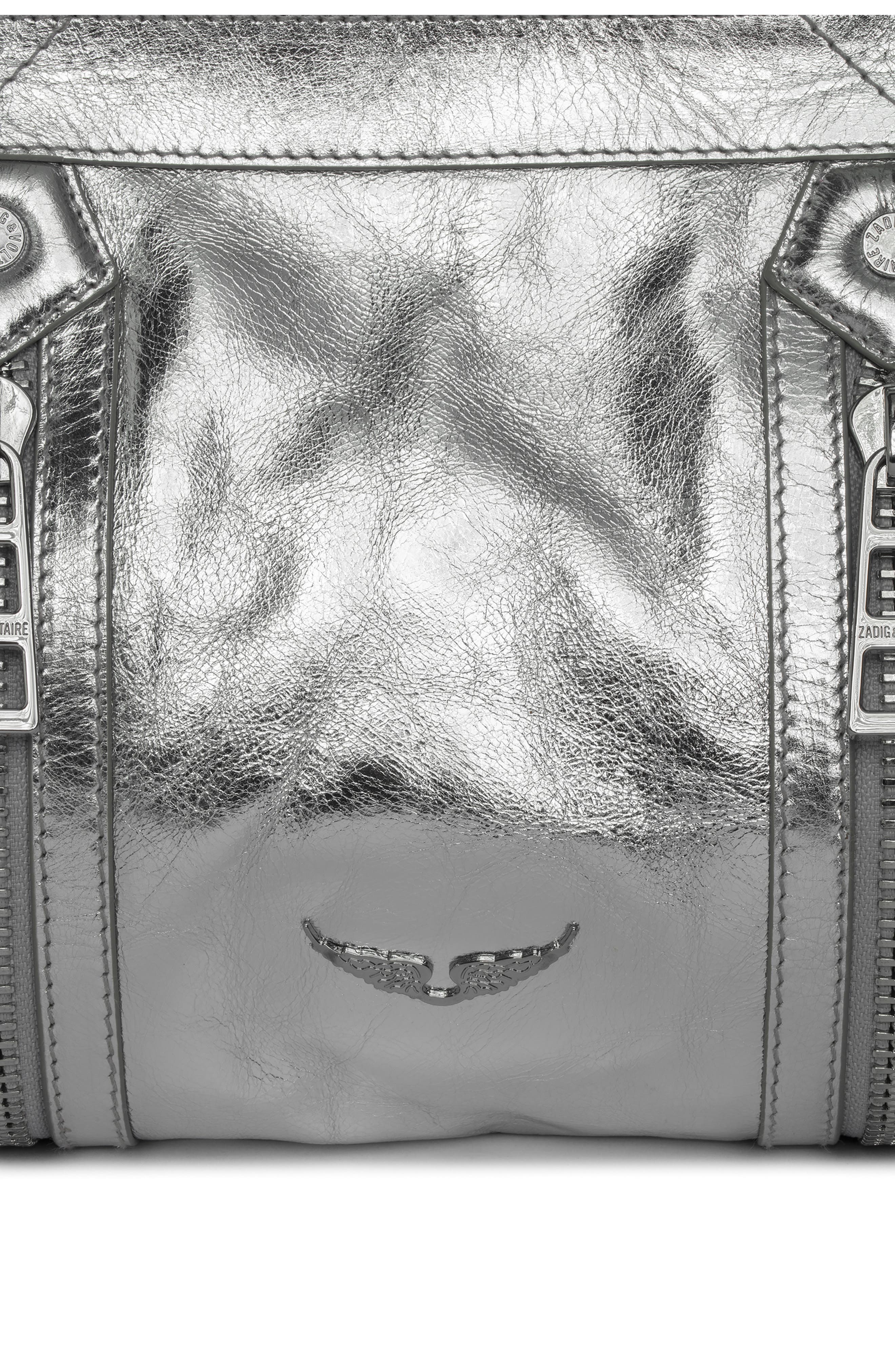 Zadig & Voltaire Sunny Moody Vintage Metal Crossbody Bag, Alternate, color, 