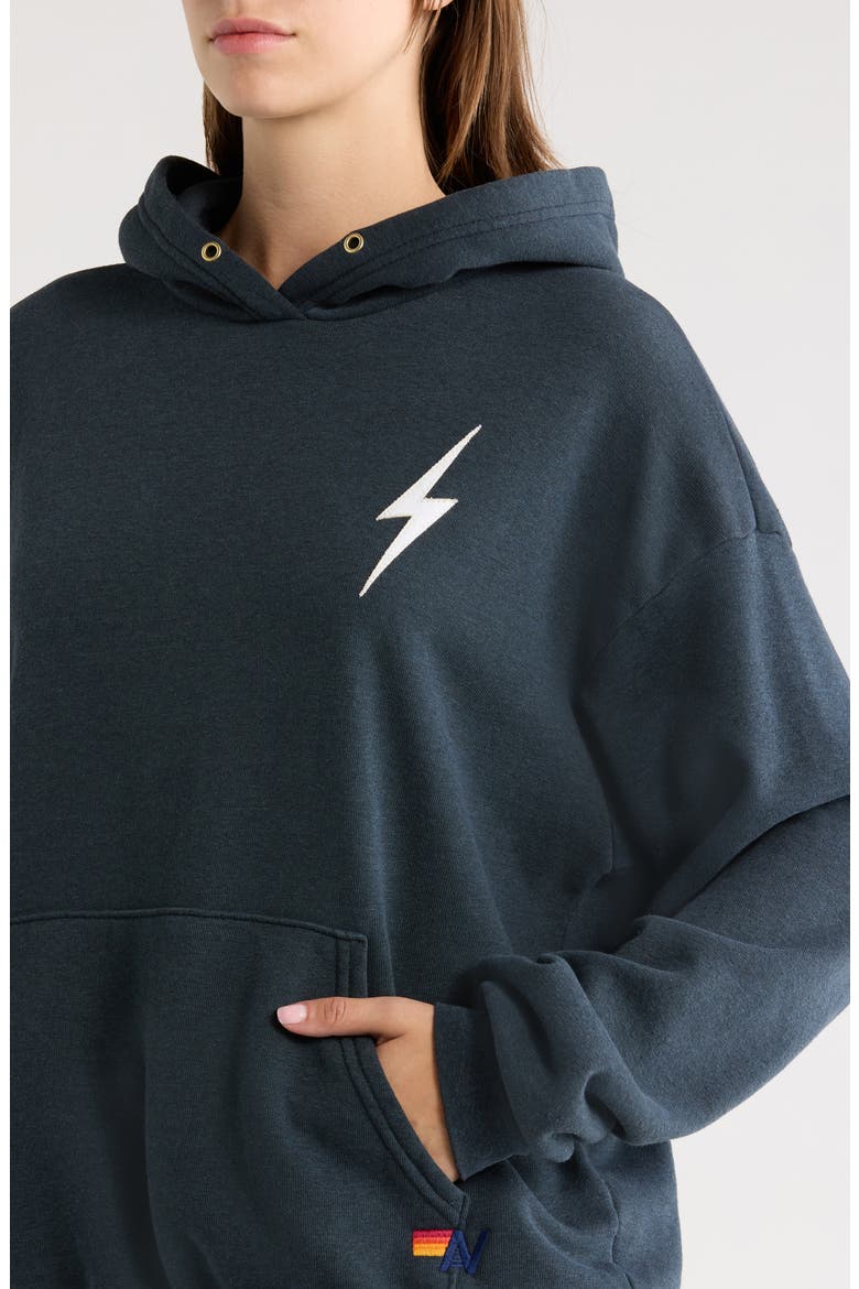 Bolt Stitch Hoodie, Alternate, color, CHARCOAL