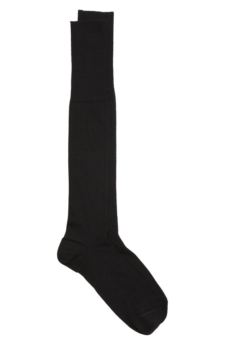 Nordstrom Signature King Ribbed Merino Wool Blend Socks, Main, color,